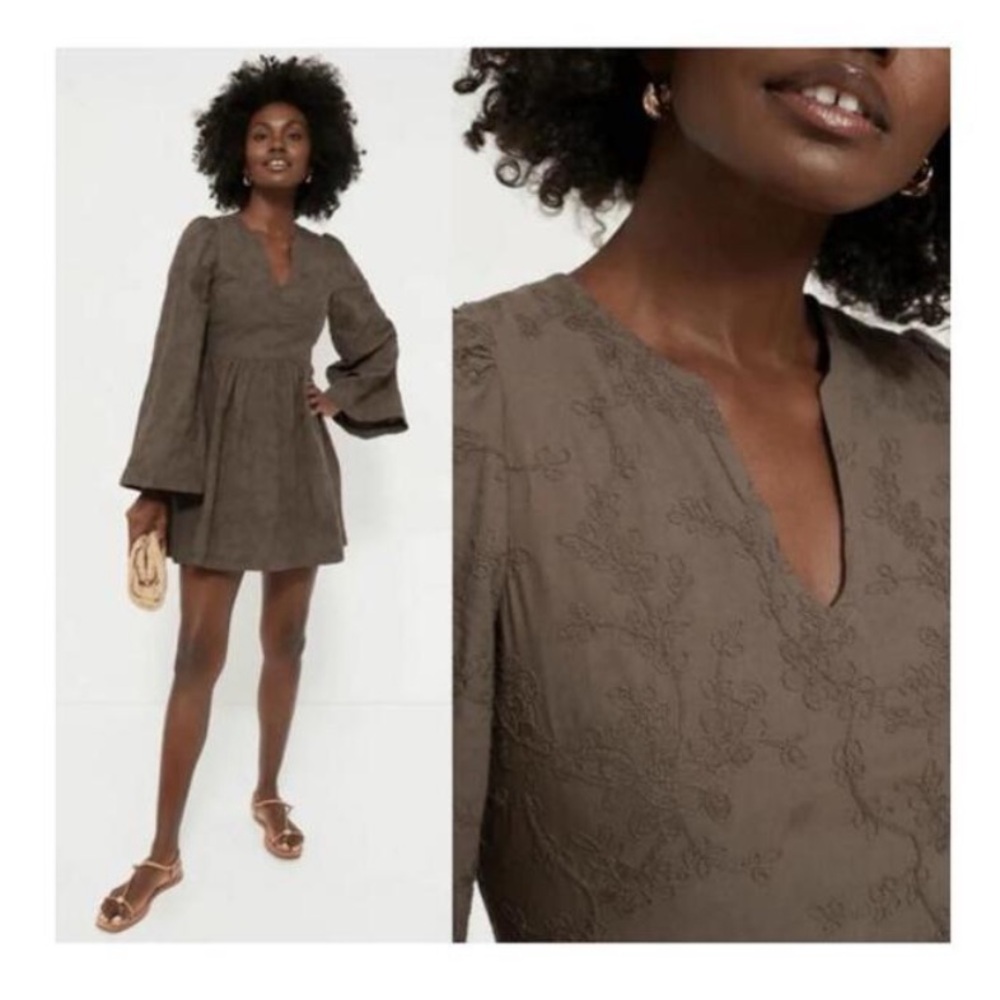 Tuckernuck Hyacinth House Brown Becca
Bell-Sleeved Mini Dress NWT Small